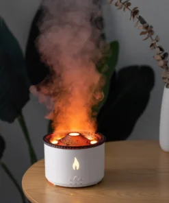 humidificateur en forme de volcan